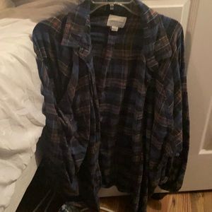 American Eagle Plaid Button Up